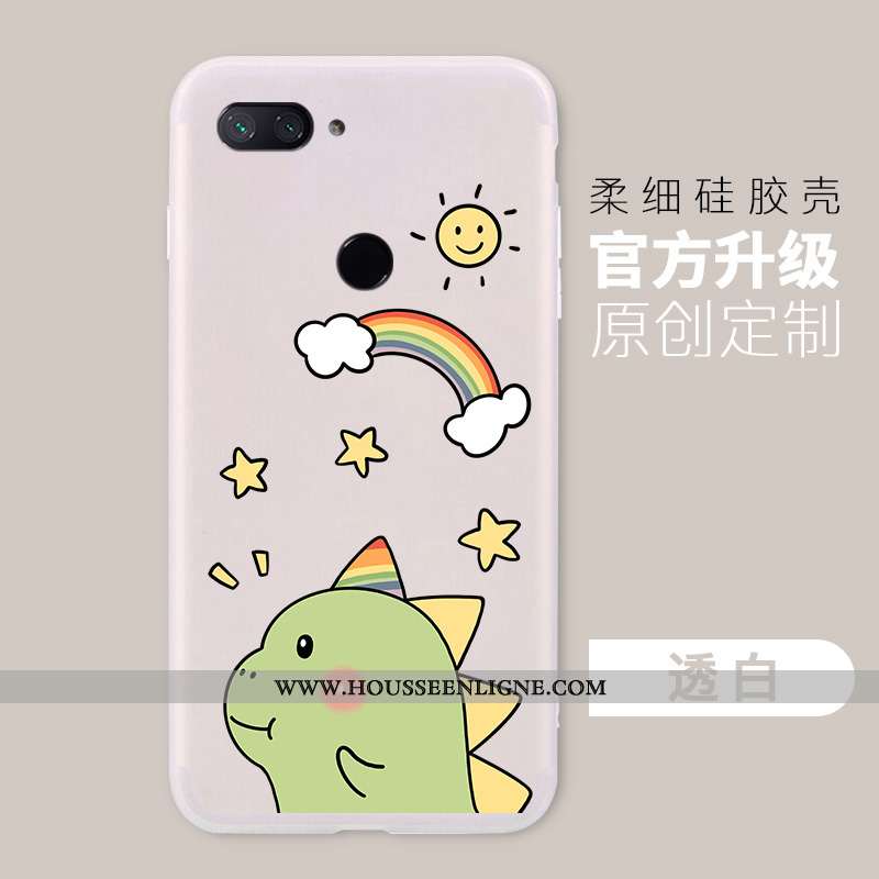 Étui Xiaomi Mi 8 Lite Personnalité Tendance Petit Fluide Doux Simple Rose Silicone