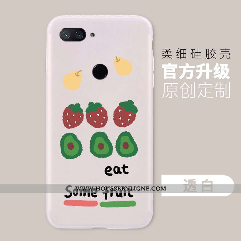 Étui Xiaomi Mi 8 Lite Personnalité Tendance Petit Fluide Doux Simple Rose Silicone