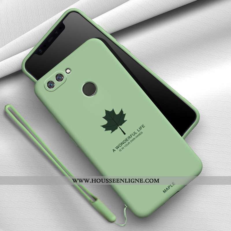 Étui Xiaomi Mi 8 Lite Silicone Mode Tendance Téléphone Portable Fluide Doux Délavé En Daim Verte