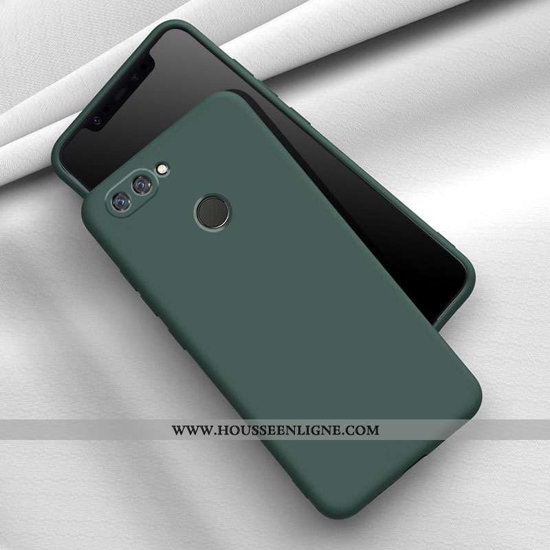 Étui Xiaomi Mi 8 Lite Silicone Mode Tendance Téléphone Portable Fluide Doux Délavé En Daim Verte