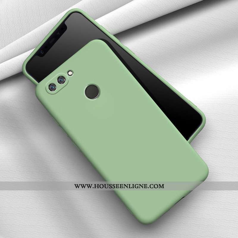 Étui Xiaomi Mi 8 Lite Silicone Mode Tendance Téléphone Portable Fluide Doux Délavé En Daim Verte