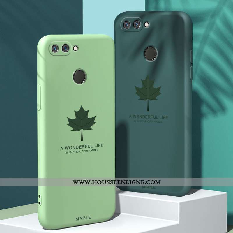 Étui Xiaomi Mi 8 Lite Silicone Mode Tendance Téléphone Portable Fluide Doux Délavé En Daim Verte
