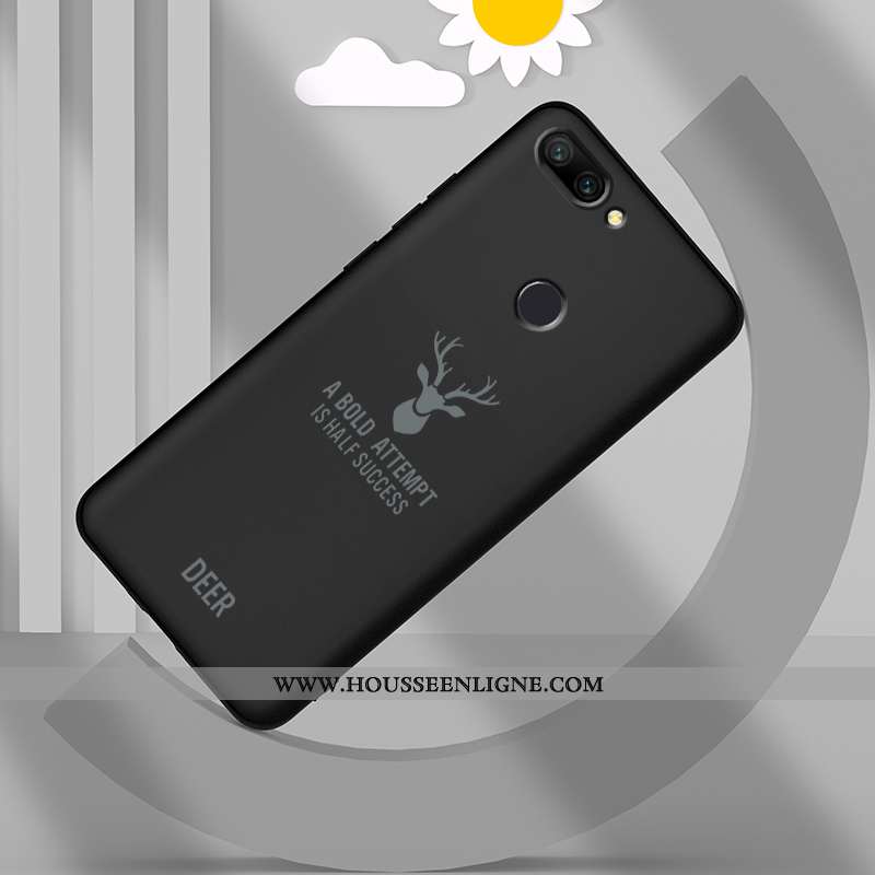 Étui Xiaomi Mi 8 Lite Silicone Protection Créatif Tout Compris Ultra Petit Incassable Bleu