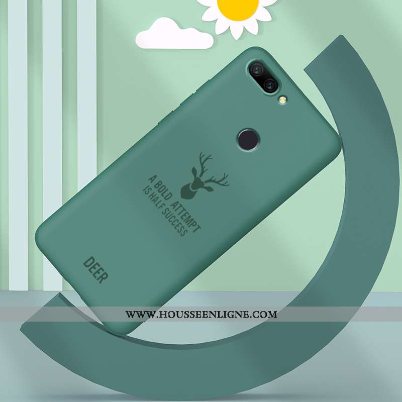 Étui Xiaomi Mi 8 Lite Silicone Protection Créatif Tout Compris Ultra Petit Incassable Bleu