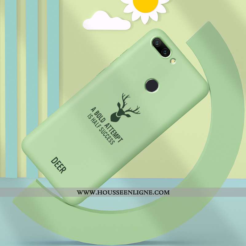 Étui Xiaomi Mi 8 Lite Silicone Protection Créatif Tout Compris Ultra Petit Incassable Bleu
