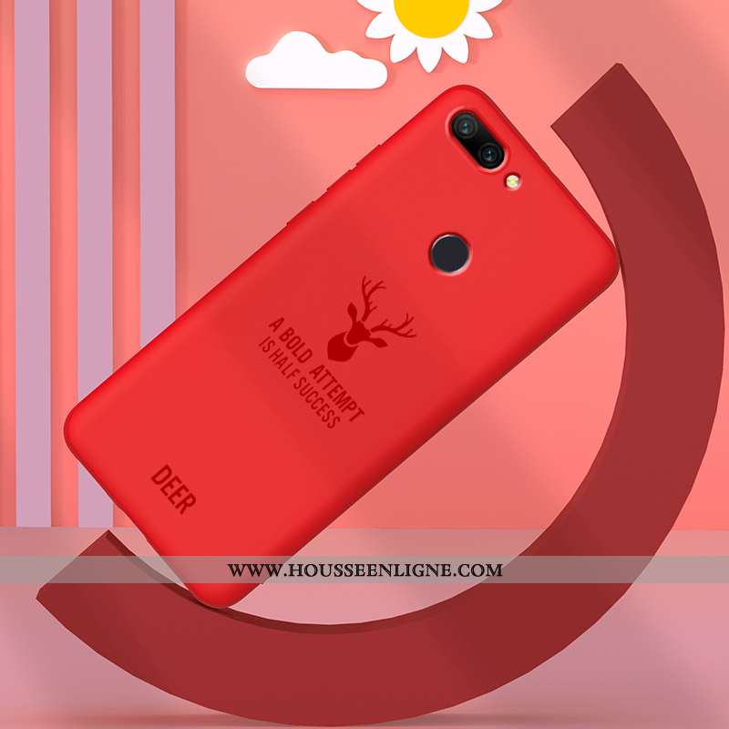 Étui Xiaomi Mi 8 Lite Silicone Protection Créatif Tout Compris Ultra Petit Incassable Bleu