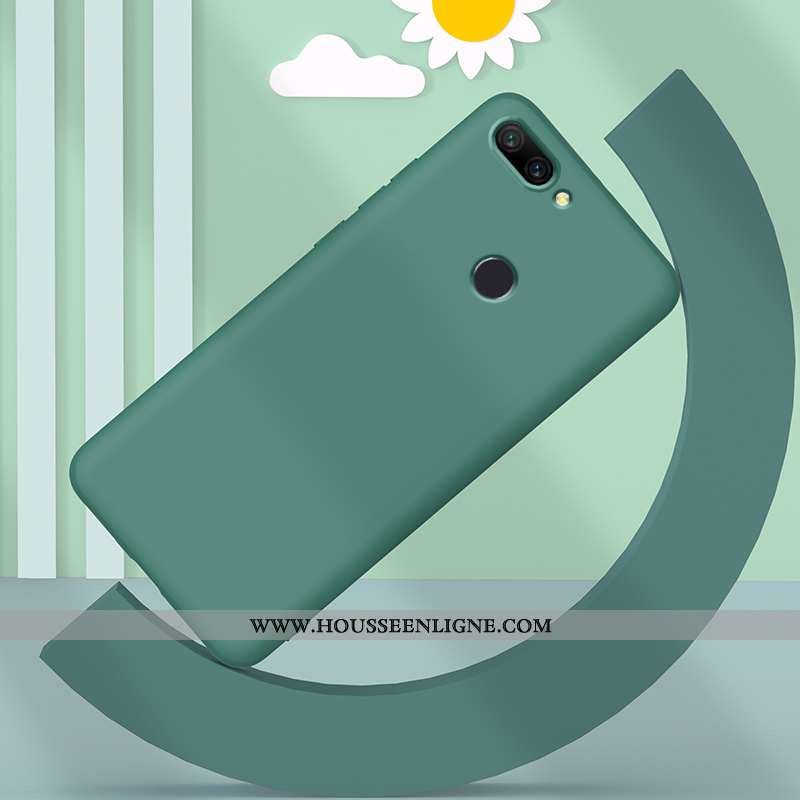 Étui Xiaomi Mi 8 Lite Silicone Protection Créatif Tout Compris Ultra Petit Incassable Bleu