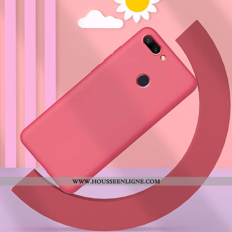 Étui Xiaomi Mi 8 Lite Silicone Protection Créatif Tout Compris Ultra Petit Incassable Bleu
