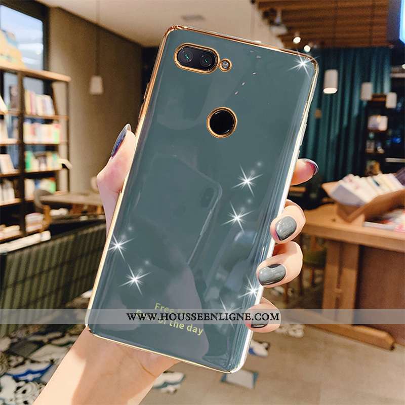 Étui Xiaomi Mi 8 Lite Ultra Légère Gris Jeunesse Protection Tout Compris Petit Turquoise