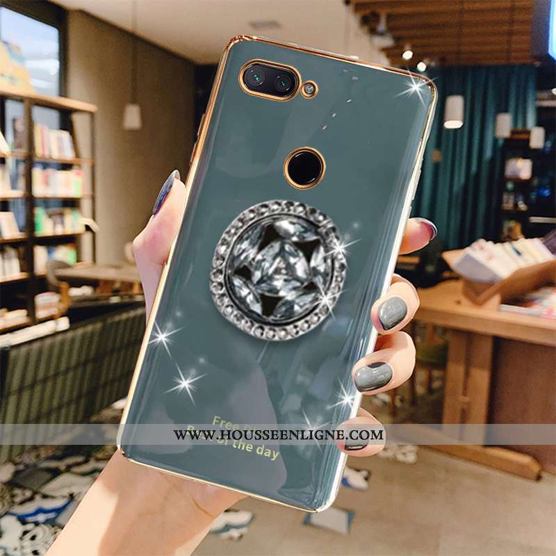 Étui Xiaomi Mi 8 Lite Ultra Légère Gris Jeunesse Protection Tout Compris Petit Turquoise