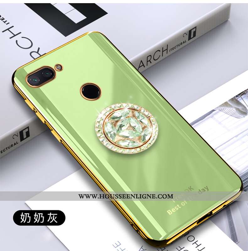 Étui Xiaomi Mi 8 Lite Ultra Légère Gris Jeunesse Protection Tout Compris Petit Turquoise