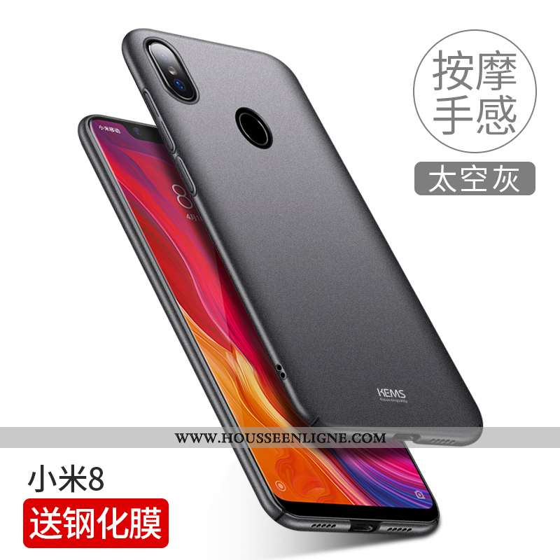 Étui Xiaomi Mi 8 Légère Protection Petit Difficile Ultra Jeunesse Coque Noir