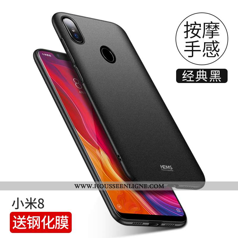 Étui Xiaomi Mi 8 Légère Protection Petit Difficile Ultra Jeunesse Coque Noir