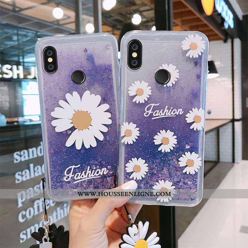 Étui Xiaomi Mi 8 Ornements Suspendus Personnalité Jeunesse Net Rouge Violet Coque Petit
