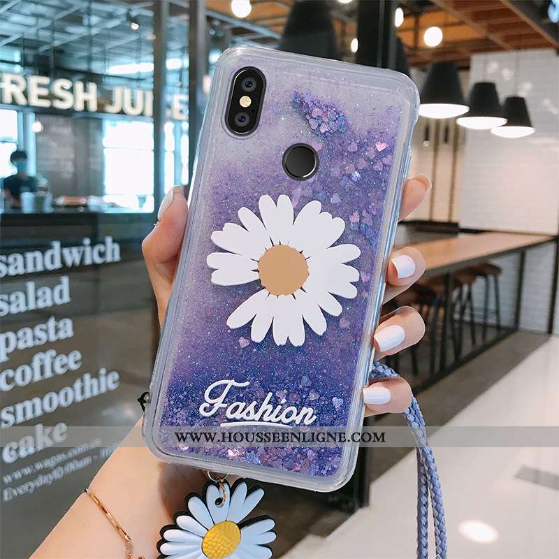 Étui Xiaomi Mi 8 Ornements Suspendus Personnalité Jeunesse Net Rouge Violet Coque Petit