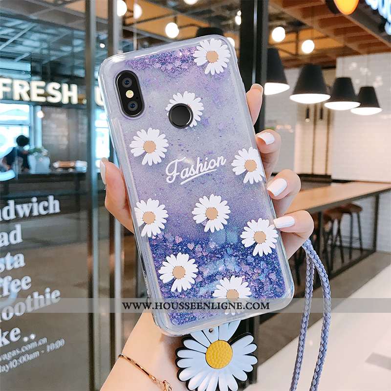 Étui Xiaomi Mi 8 Ornements Suspendus Personnalité Jeunesse Net Rouge Violet Coque Petit