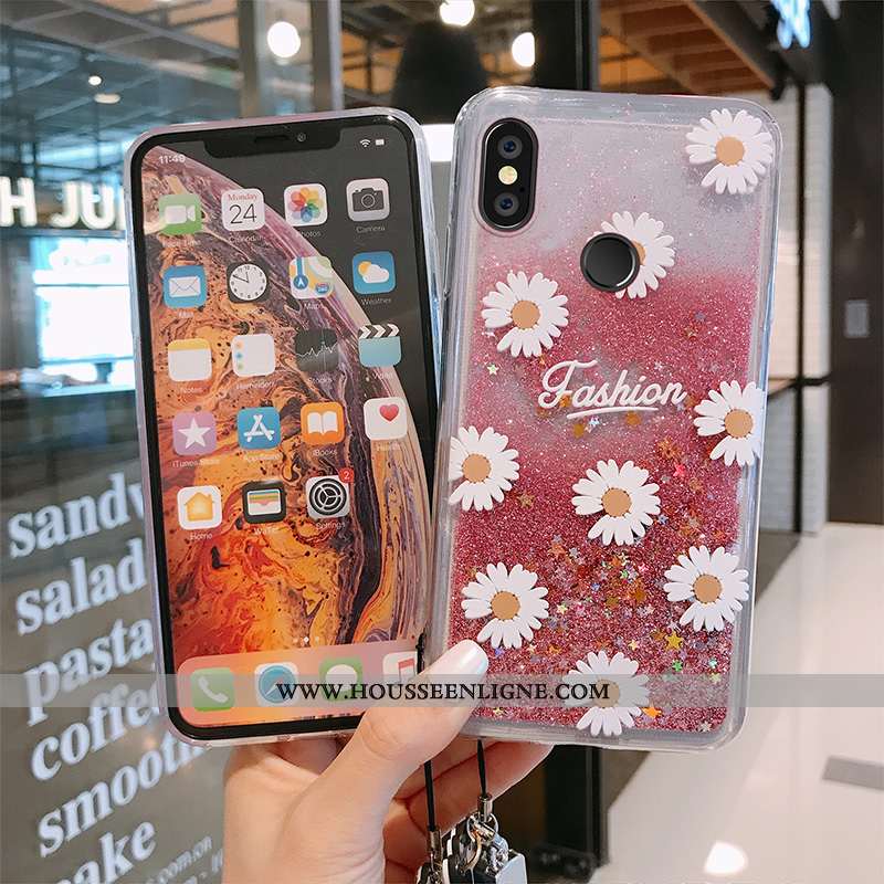 Étui Xiaomi Mi 8 Ornements Suspendus Personnalité Jeunesse Net Rouge Violet Coque Petit