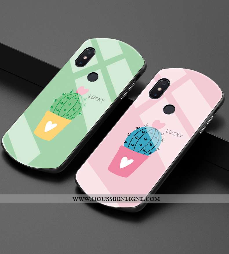 Étui Xiaomi Mi 8 Personnalité Ultra Modèle Fleurie Petit Verre Amoureux Rose