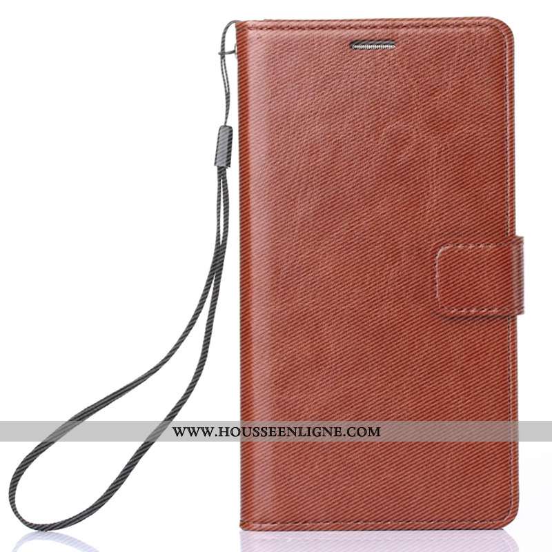 Étui Xiaomi Mi 8 Pro Cuir Protection Téléphone Portable Clamshell Petit Coque Marron