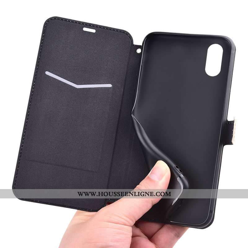 Étui Xiaomi Mi 8 Pro Fluide Doux Silicone Coque Petit Cuir Modèle Fleurie Téléphone Portable Champag