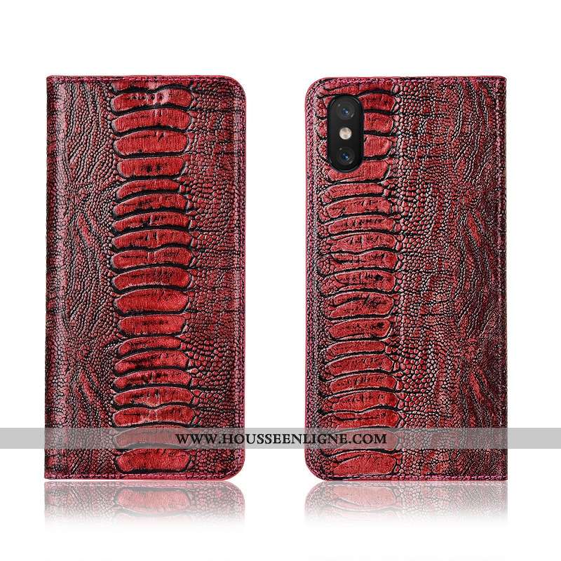 Étui Xiaomi Mi 8 Pro Fluide Doux Silicone Petit Modèle Fleurie Clamshell Protection Bordeaux