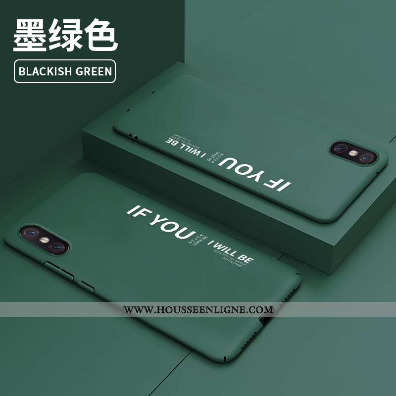 Étui Xiaomi Mi 8 Pro Personnalité Créatif Petit Délavé En Daim Tendance Coque Verte