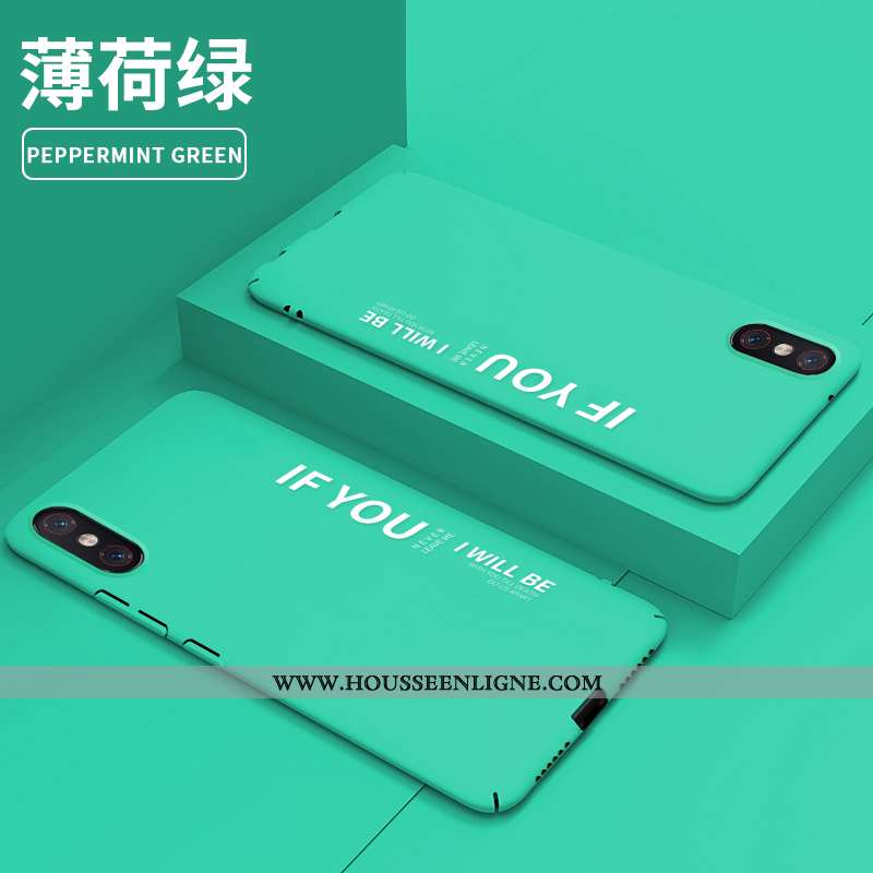 Étui Xiaomi Mi 8 Pro Personnalité Créatif Petit Délavé En Daim Tendance Coque Verte