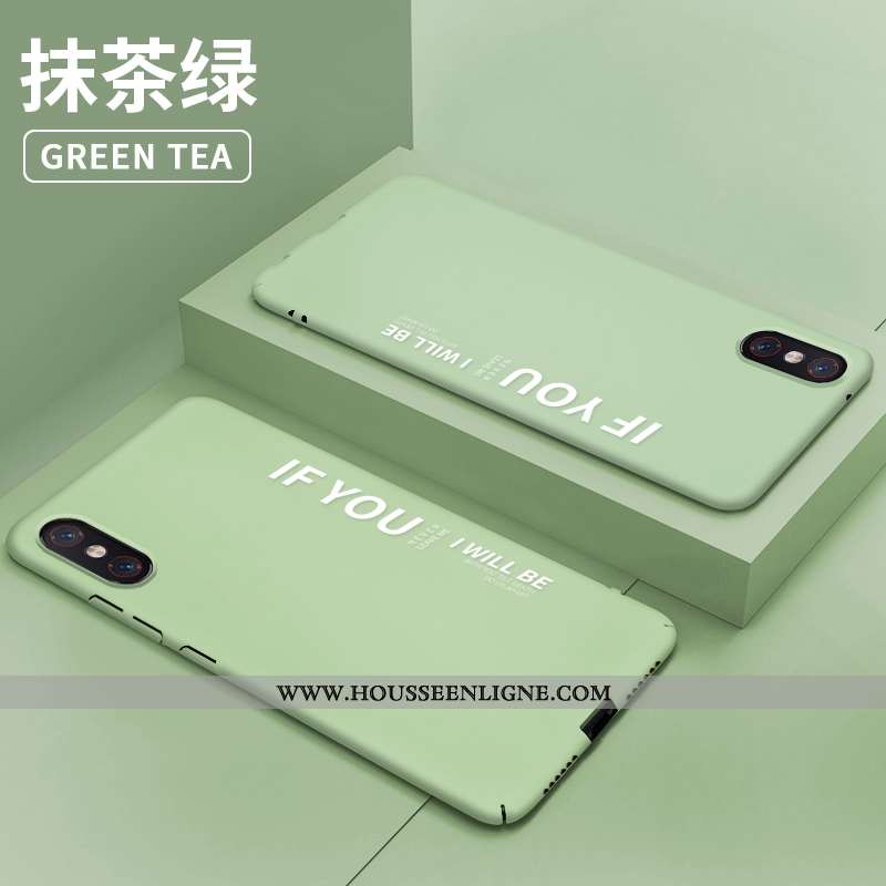 Étui Xiaomi Mi 8 Pro Personnalité Créatif Petit Délavé En Daim Tendance Coque Verte