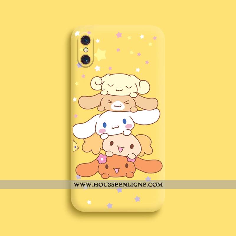 Étui Xiaomi Mi 8 Pro Silicone Protection Modèle Fleurie Dessin Animé Violet Chiens
