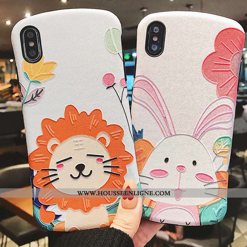 Étui Xiaomi Mi 8 Pro Tendance Fluide Doux Gaufrage Lion Téléphone Portable Créatif Coque Rose