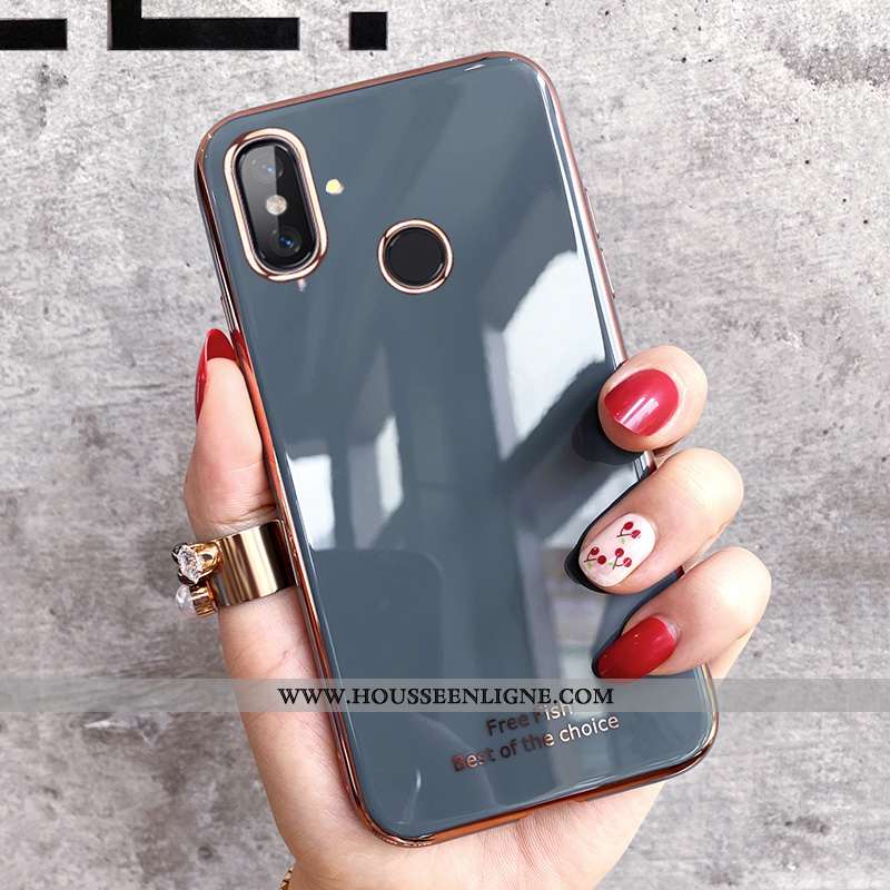 Étui Xiaomi Mi 8 Silicone Protection Téléphone Portable Créatif Modèle Fleurie Charmant Verte