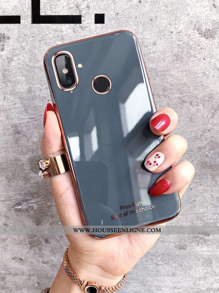 Étui Xiaomi Mi 8 Silicone Protection Téléphone Portable Créatif Modèle Fleurie Charmant Verte