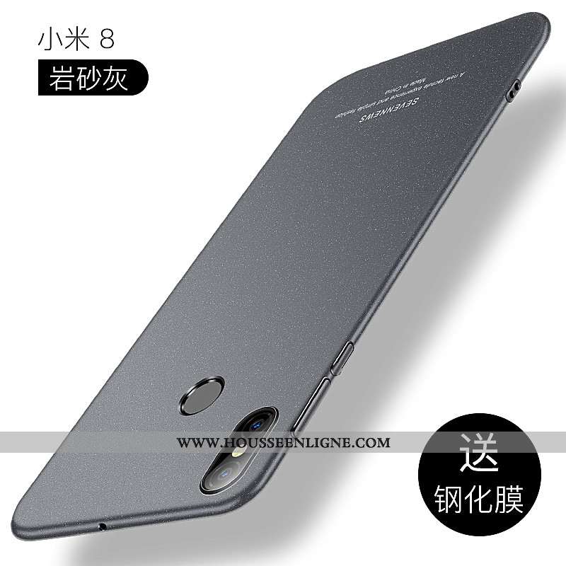 Étui Xiaomi Mi 8 Tendance Légère Petit Ultra Téléphone Portable Difficile Tout Compris Noir