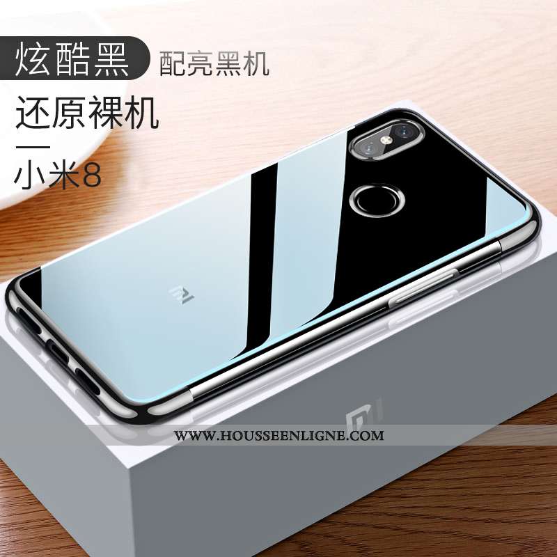 Étui Xiaomi Mi 8 Ultra Tendance Légère Jeunesse Rouge Incassable Transparent