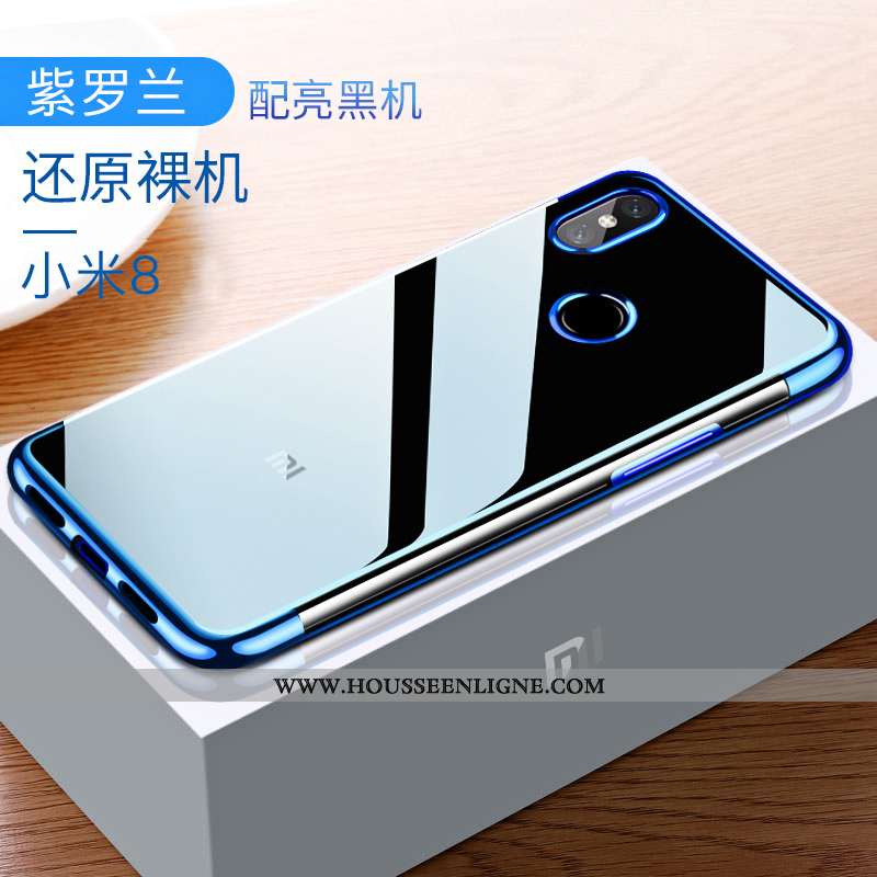 Étui Xiaomi Mi 8 Ultra Tendance Légère Jeunesse Rouge Incassable Transparent