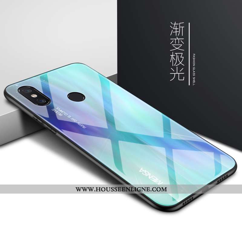 Étui Xiaomi Mi 8 Verre Personnalité Net Rouge Miroir Légère Ultra Créatif Verte