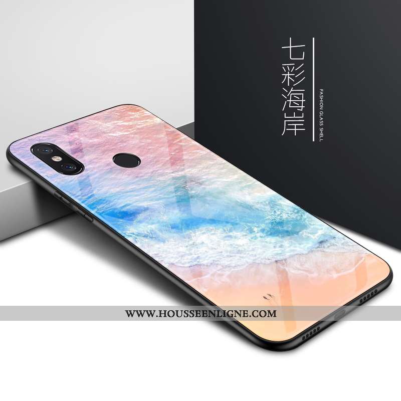 Étui Xiaomi Mi 8 Verre Personnalité Net Rouge Miroir Légère Ultra Créatif Verte
