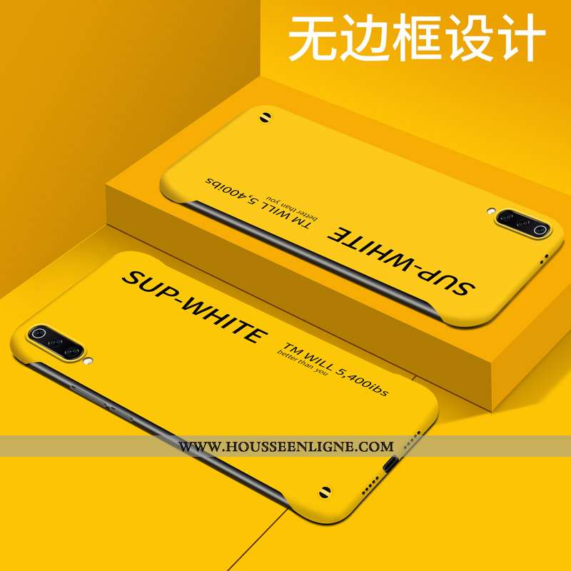 Étui Xiaomi Mi 9 Délavé En Daim Personnalité Clair Difficile Créatif Protection Simple Jaune