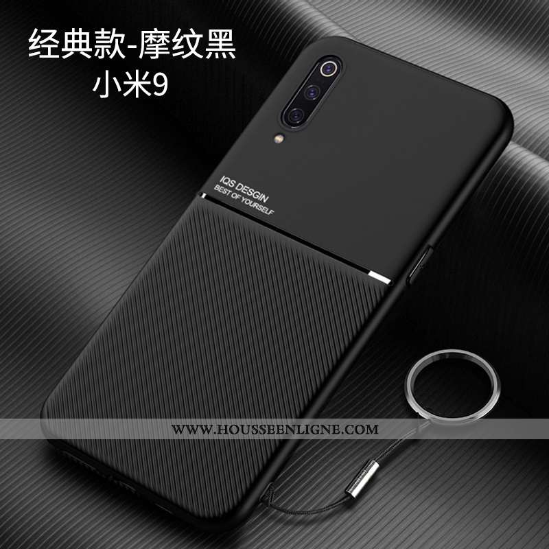 Étui Xiaomi Mi 9 Délavé En Daim Personnalité Rouge Ultra Simple Légères