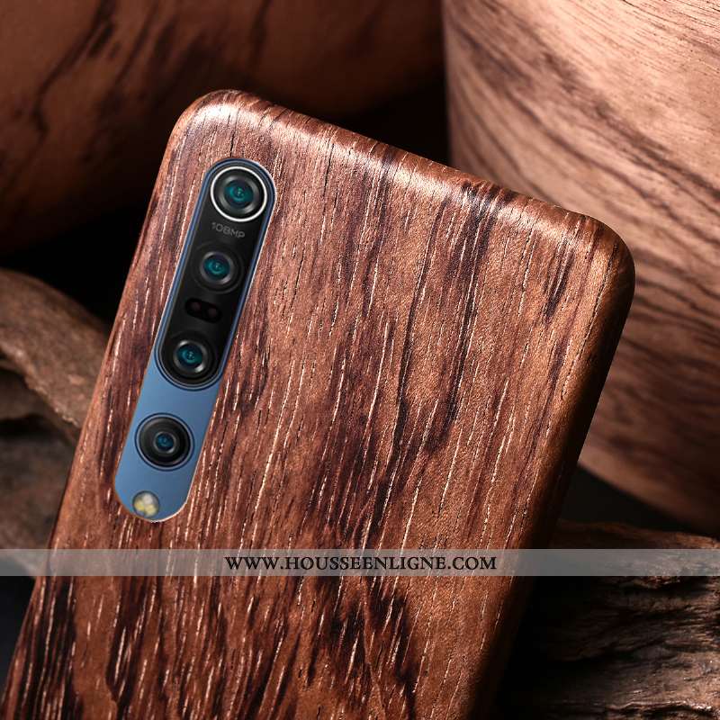 Étui Xiaomi Mi 9 En Bois Modèle Fleurie Jeunesse Marron Ornements Suspendus Fleur Coque