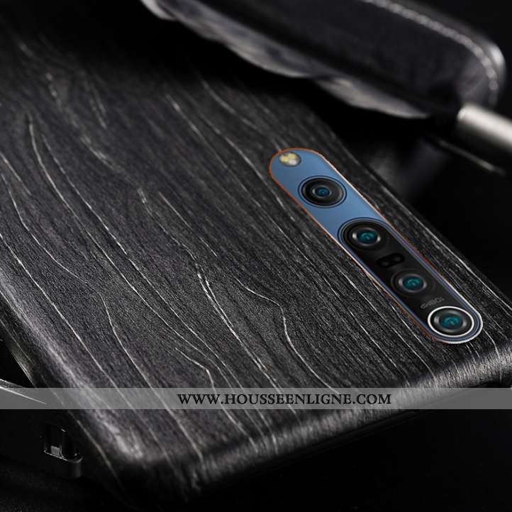 Étui Xiaomi Mi 9 En Bois Modèle Fleurie Jeunesse Marron Ornements Suspendus Fleur Coque