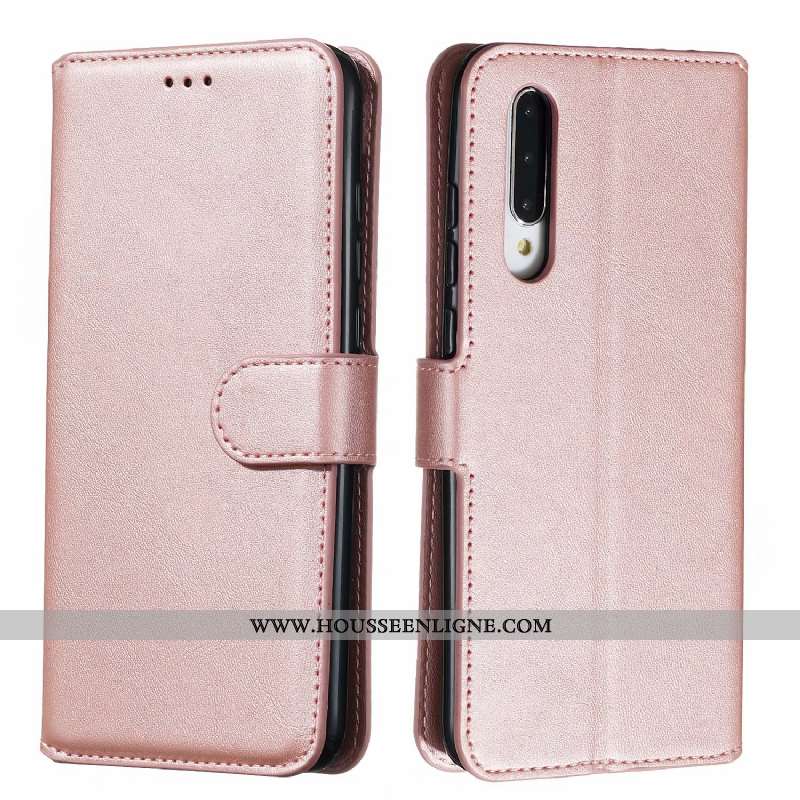 Étui Xiaomi Mi 9 Lite Cuir Fluide Doux Portefeuille Coque Tout Compris Housse Petit Bleu Foncé