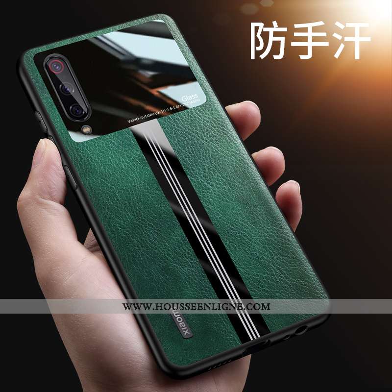 Étui Xiaomi Mi 9 Lite Fluide Doux Silicone Cuir Protection Ultra Téléphone Portable Noir