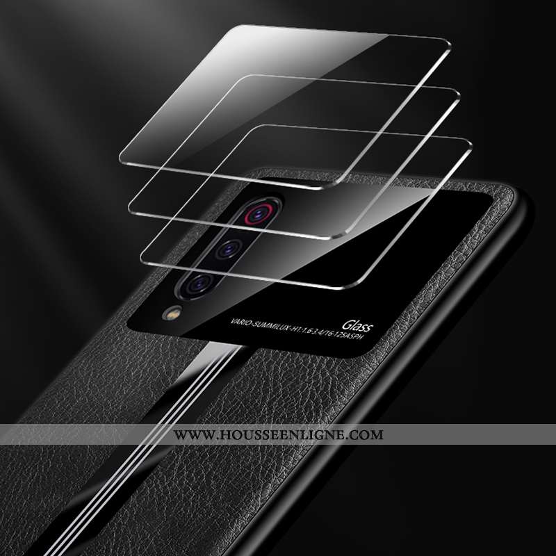 Étui Xiaomi Mi 9 Lite Fluide Doux Silicone Cuir Protection Ultra Téléphone Portable Noir