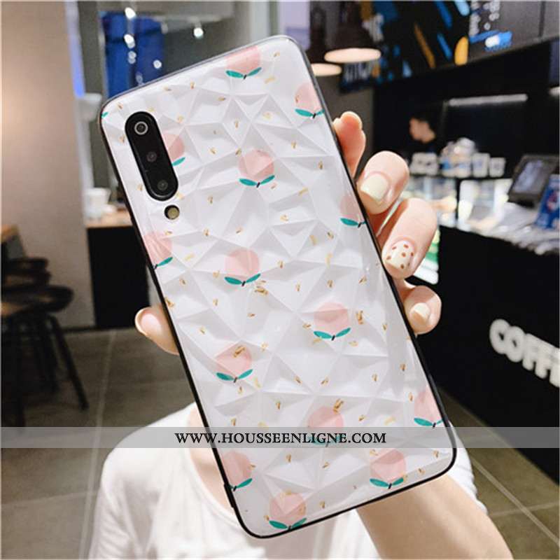 Étui Xiaomi Mi 9 Lite Original Tendance Petit Blanc Nouveau Silicone Rouge Blanche