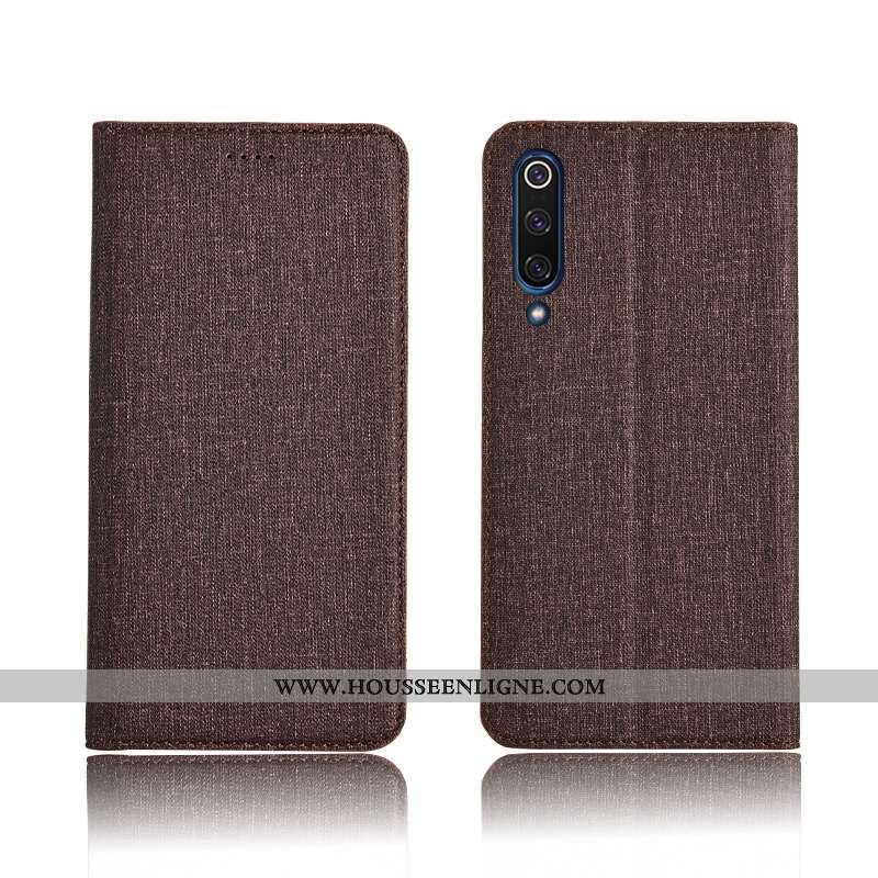 Étui Xiaomi Mi 9 Lite Silicone Protection Rose Téléphone Portable Lin Tout Compris