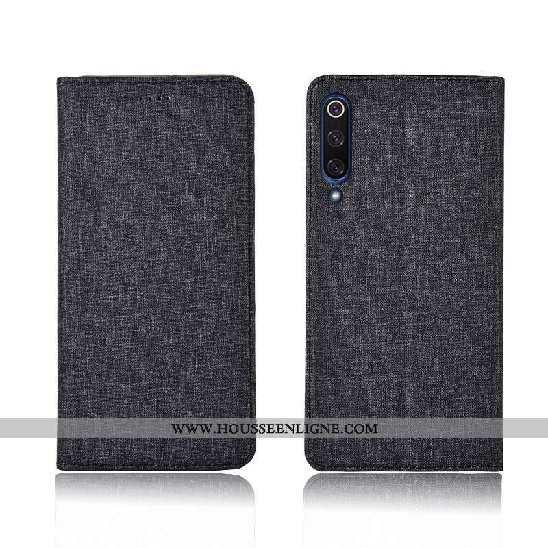 Étui Xiaomi Mi 9 Lite Silicone Protection Rose Téléphone Portable Lin Tout Compris