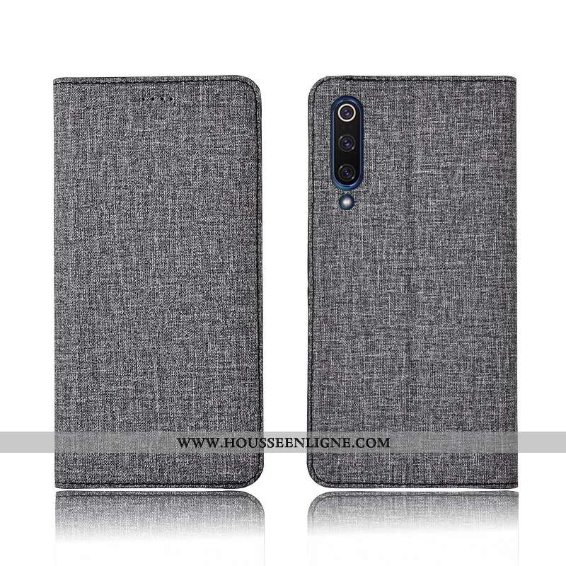 Étui Xiaomi Mi 9 Lite Silicone Protection Rose Téléphone Portable Lin Tout Compris