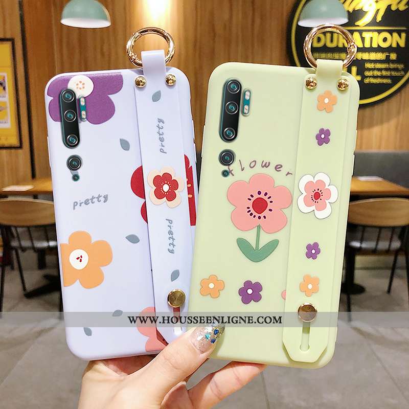 Étui Xiaomi Mi 9 Se Créatif Cou Suspendu Incassable Petit Vert Vent Fluide Doux Blanche