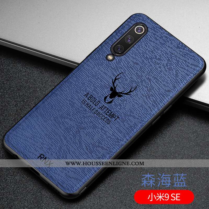 Étui Xiaomi Mi 9 Se Fluide Doux Silicone Tendance Téléphone Portable Créatif Nouveau Bleu